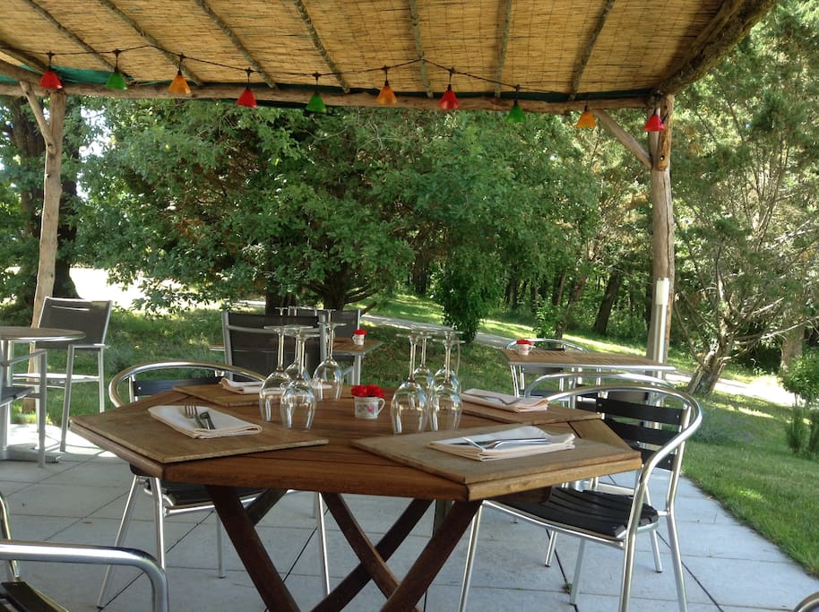 la terrasse du restaurant
