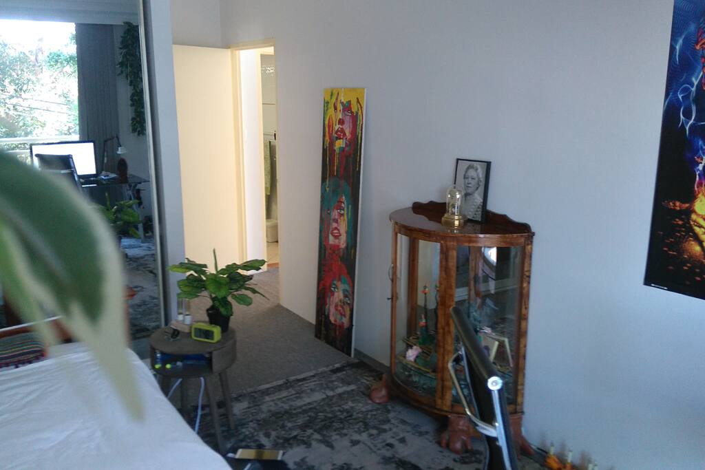 bedroom view towards the living room
