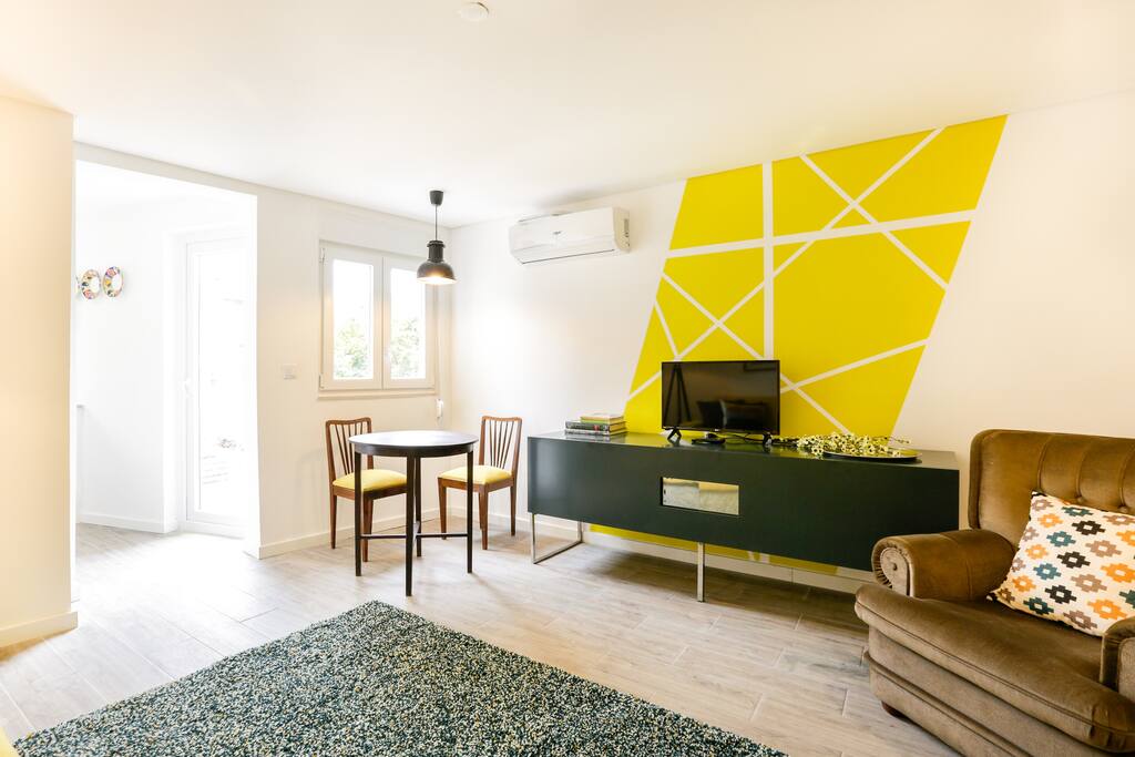 Living room with A/C