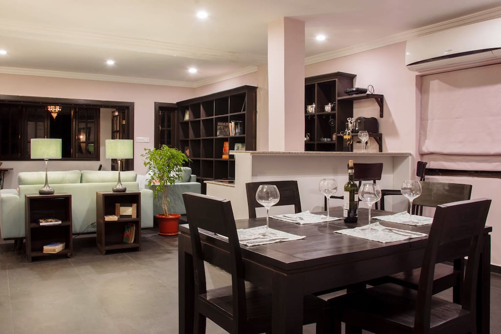 Dining space in the kitchen