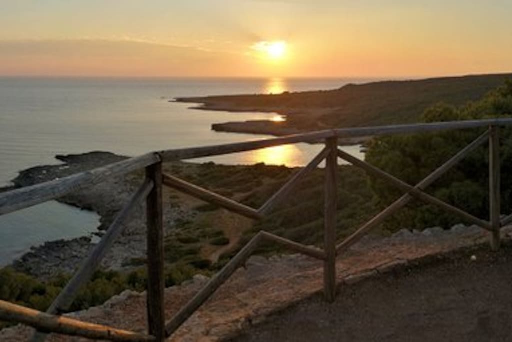 "Tramonto sulla Baia di Porto Selvaggio"