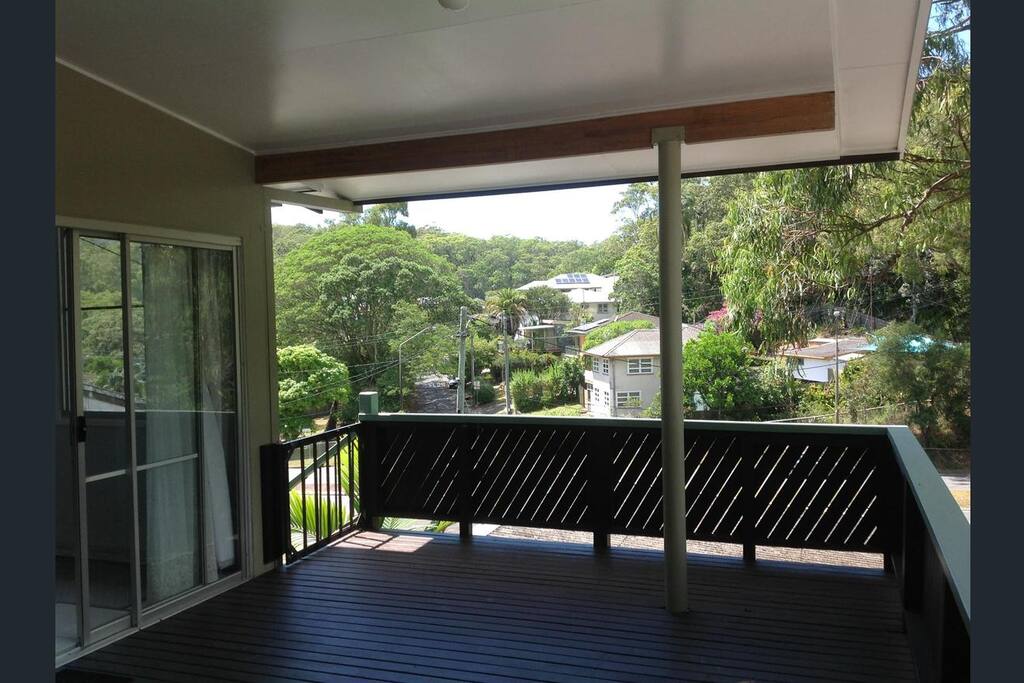 Beautiful outlook high up from balcony and an 8 minute stroll to the beach