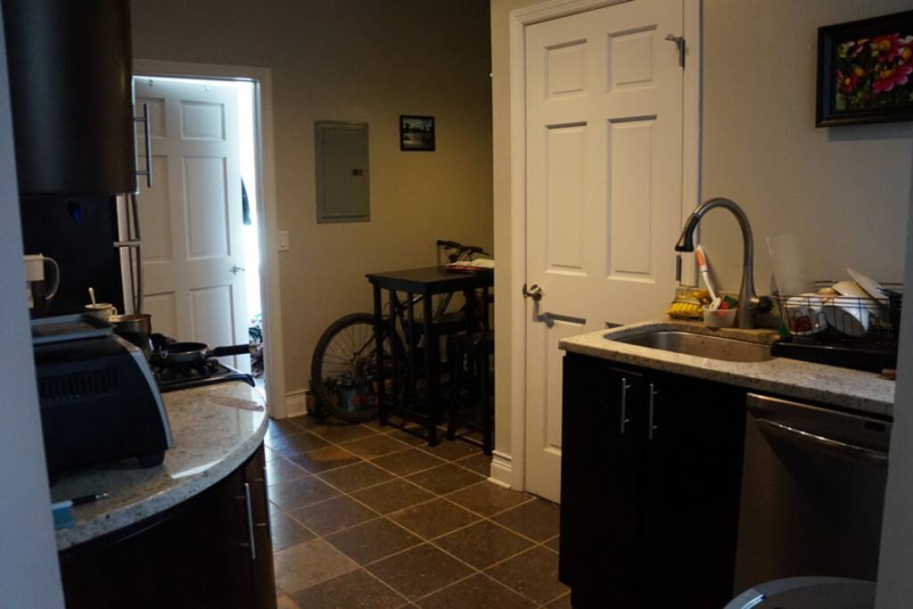 Kitchen (the slightly open door leads to your bedroom)