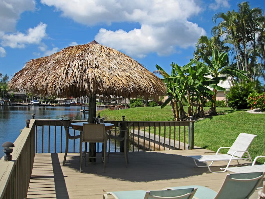 Looking down the Citrus Canal from the deck.