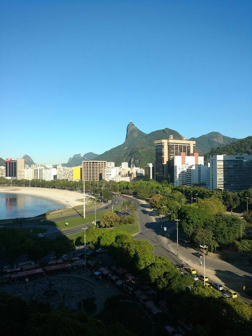 Vista da janela do quarto e da sala