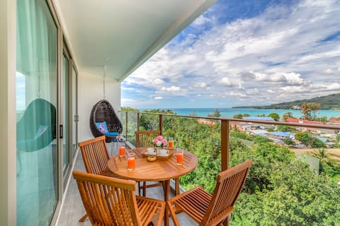 Charming Seaview 1 Bedroom Apartment @Kamala-600m