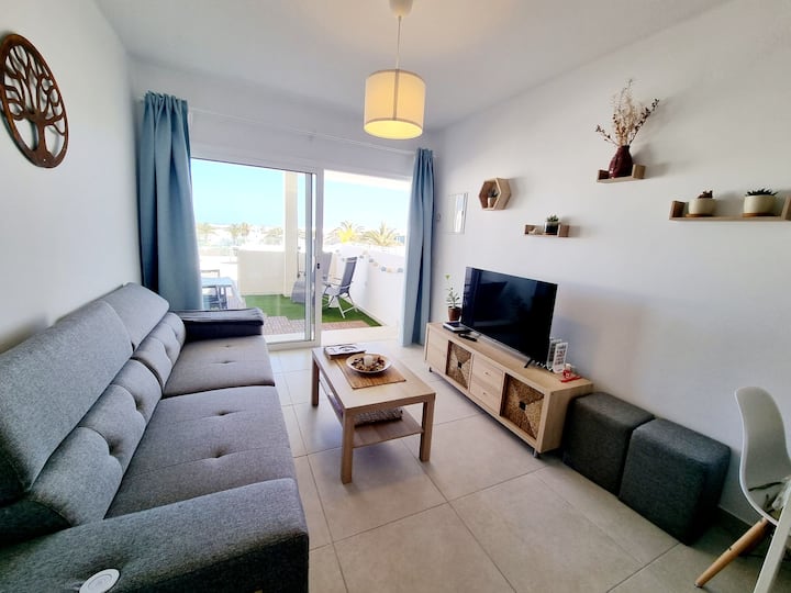 Stylish Flat In Premier Complex, W/sea View - Costa Teguise
