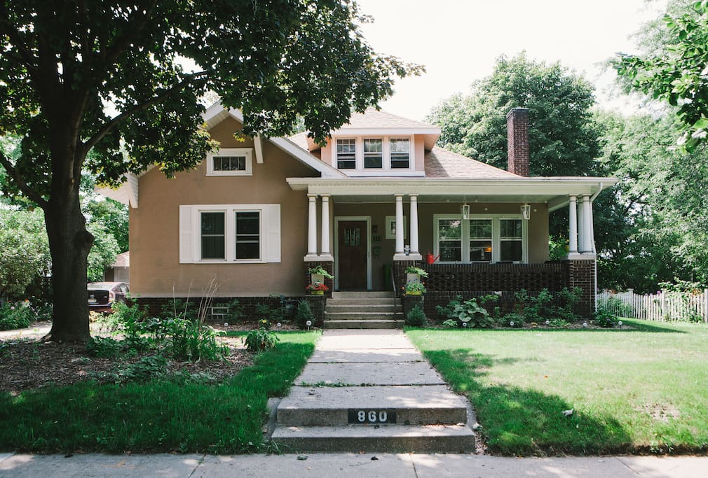 Lovely front porch for enjoying your coffee