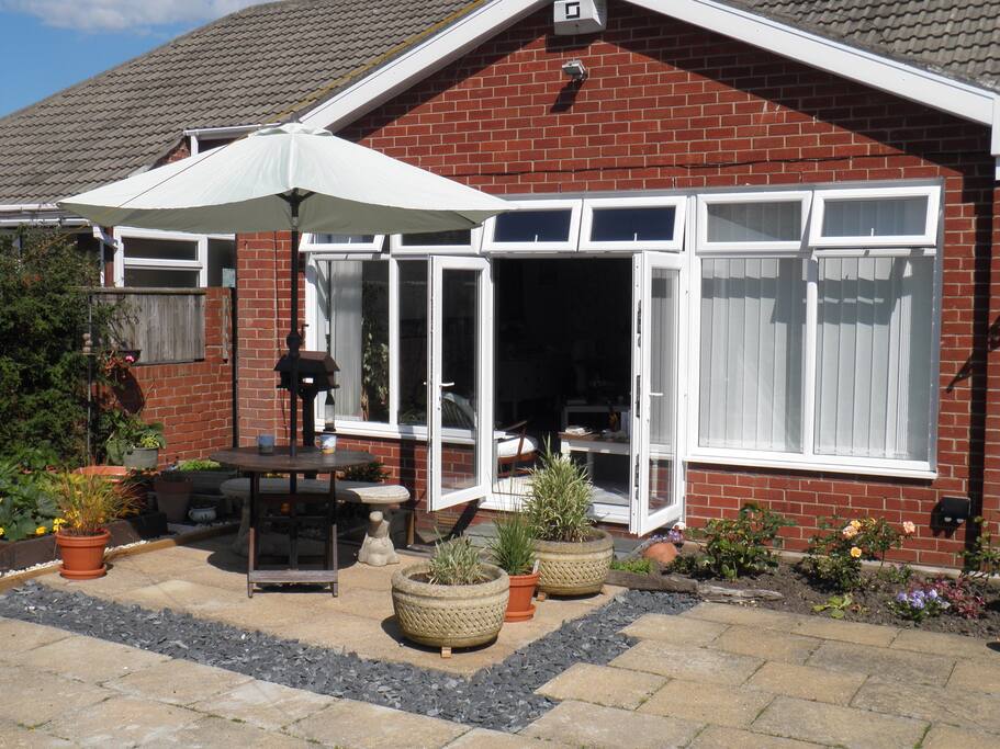 Coffee in our peaceful garden