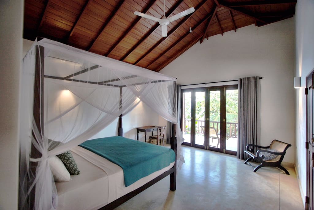 Bedroom opening out onto Top Veranda