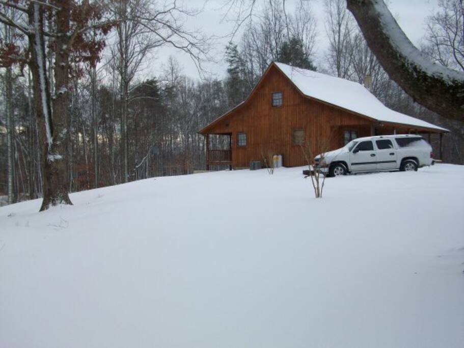 Winter Snow Side View