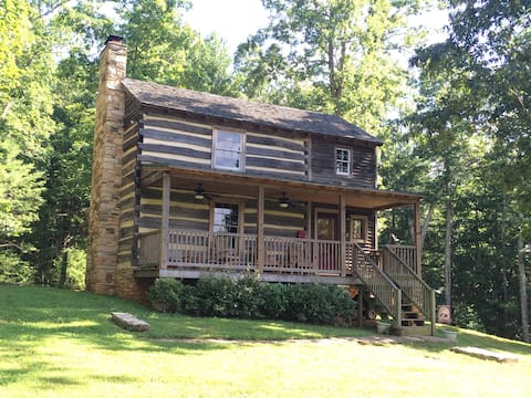 Cabin Creek Farm (restored 18th century log cabin)