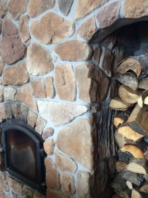 Warm up by the stove
