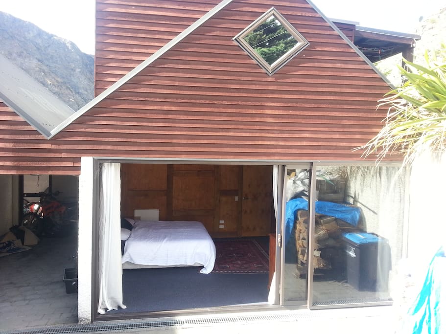 large bedroom with indoor outdoor flow