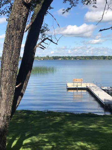 Lake House with Sandy Beach