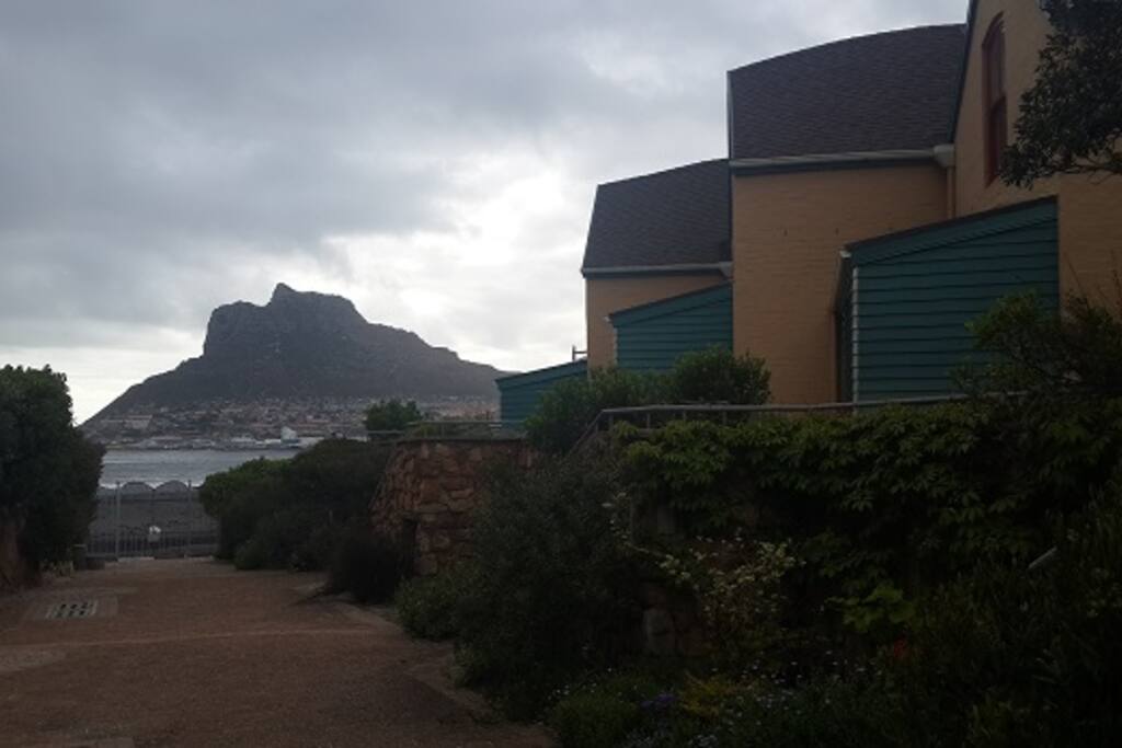 View to the beach