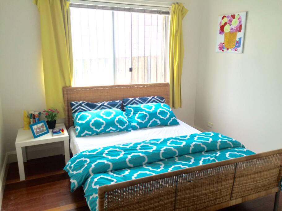 Second bedroom with built in wardrobes