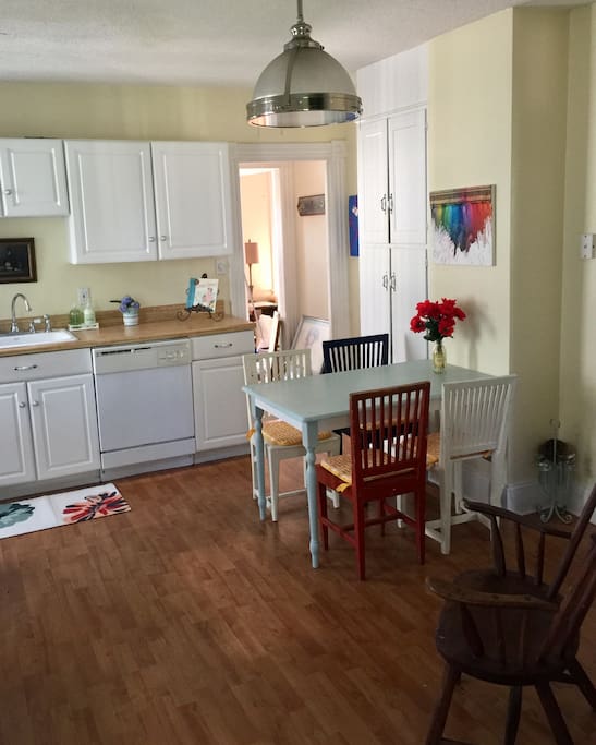 Bright and fully equipped kitchen