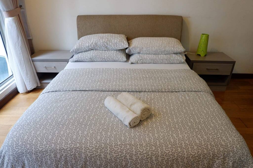 Comfortable bed for two