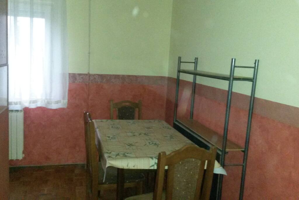 the dinning roomone