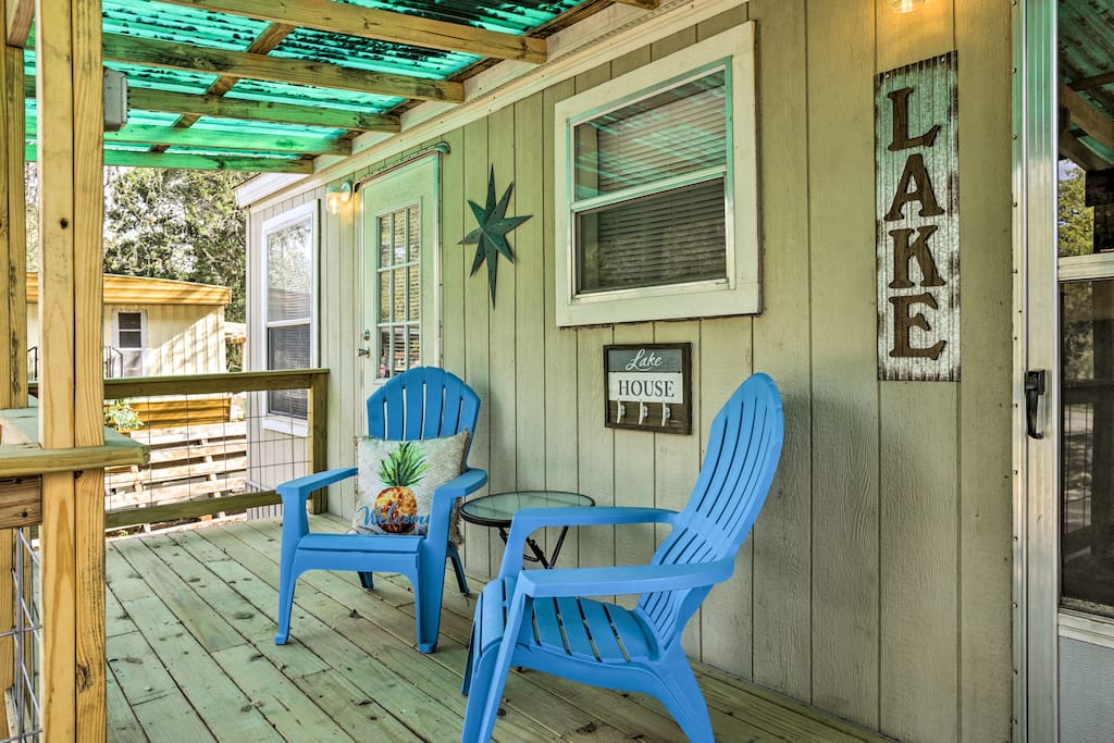 Relax on the front covered porch with your loved ones.