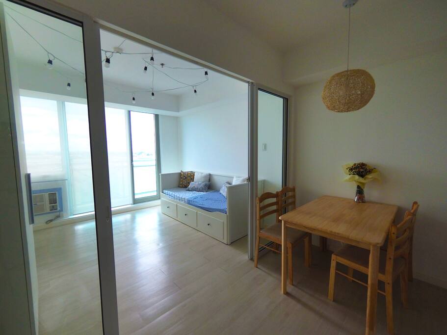 Dining area and the couch