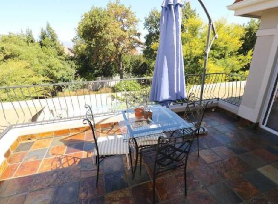upstairs balcony