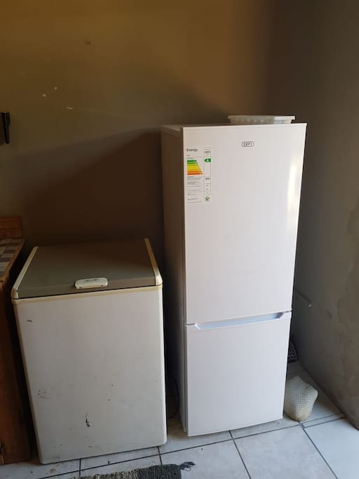 Freezer and fridge