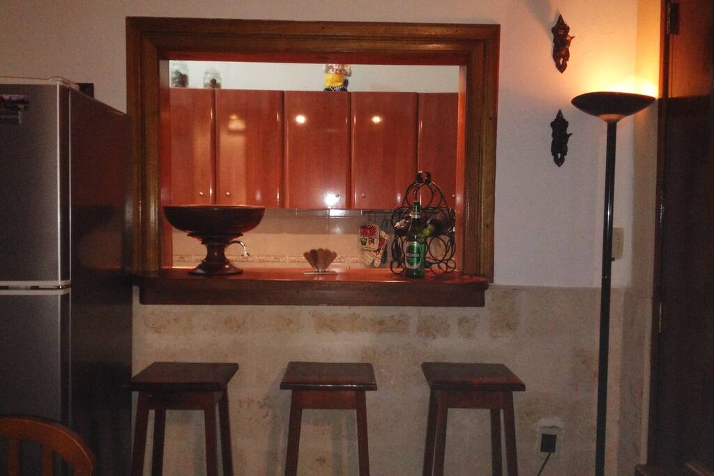 Mini -bar en el comedor