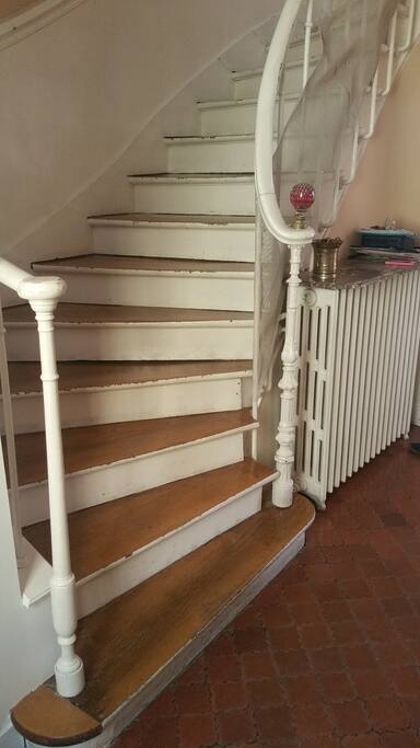Stairway to the first floor