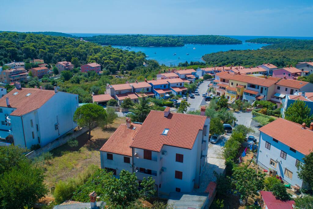 sea view & house from the air