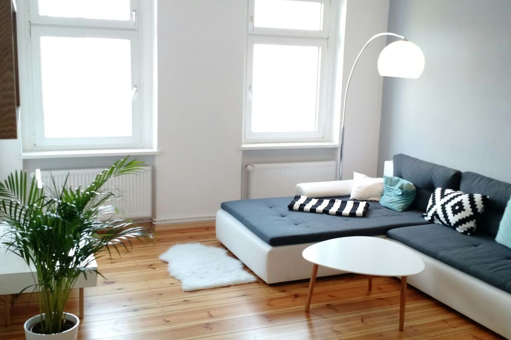 Living room - couch and TV corner