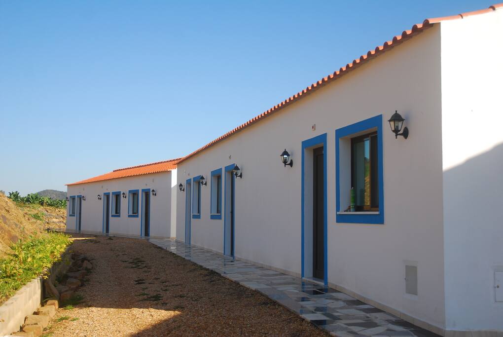 Entrada para os quartos