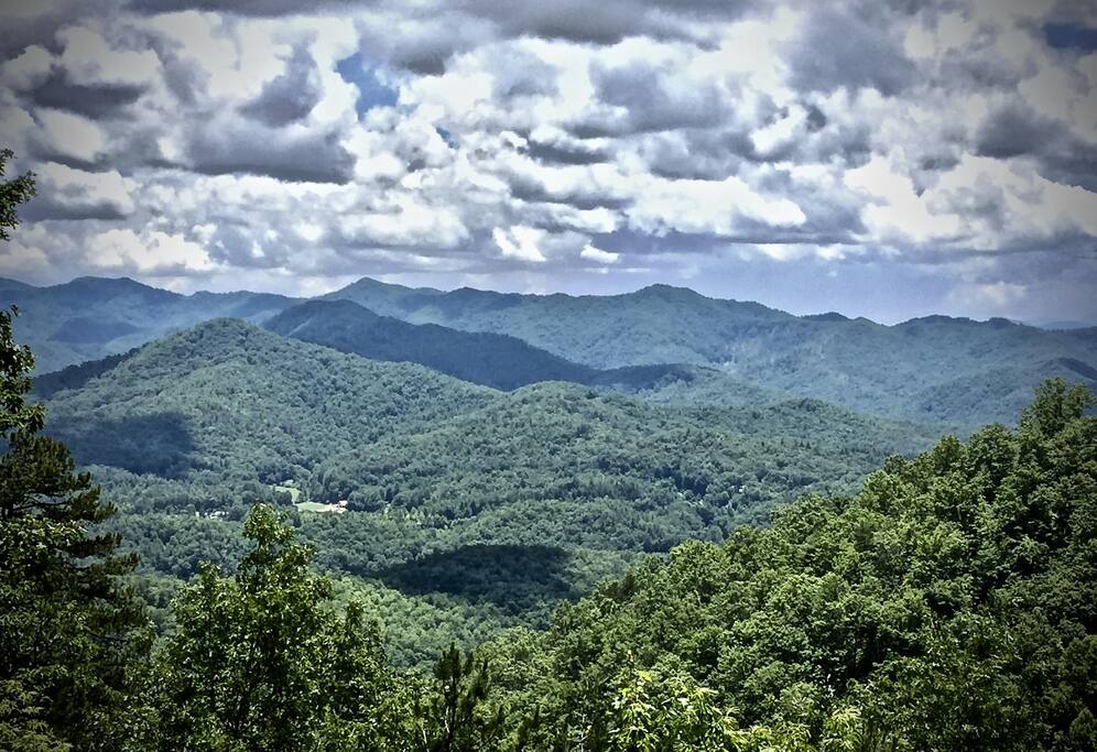 Photo taken from the hot tub deck