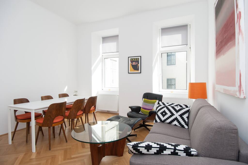 living room and eating corner