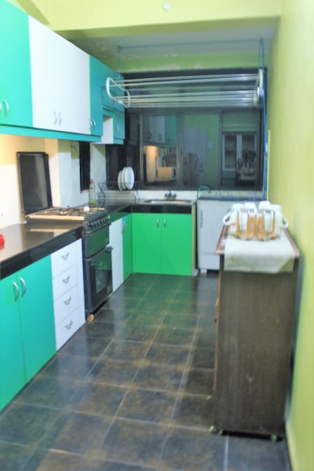 Kitchen with Washing Machine