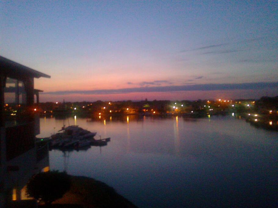 coucher de soleil vue du sejour