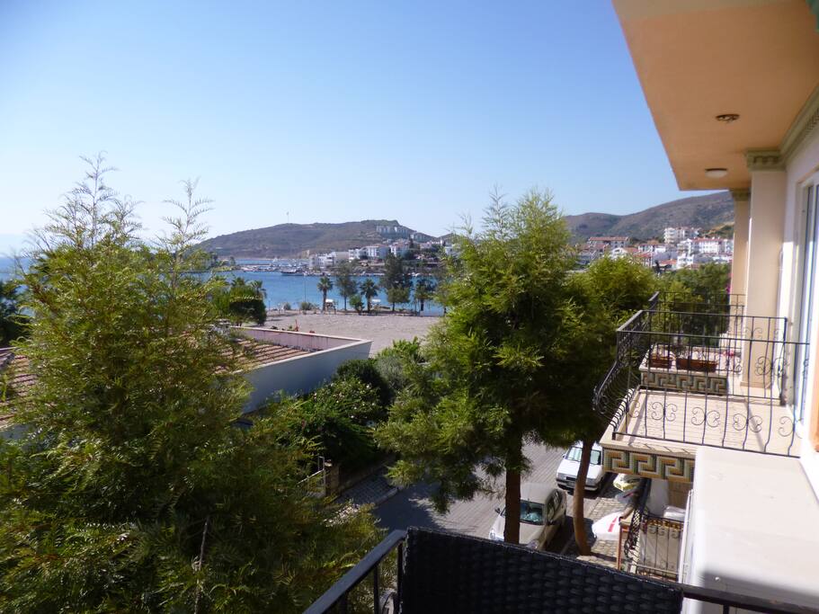 Aussicht vom Balkon Richtung Ortskern