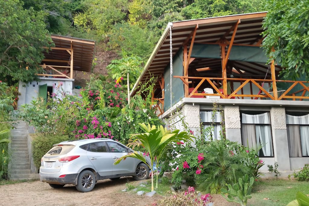 The main house and upper viewing deck