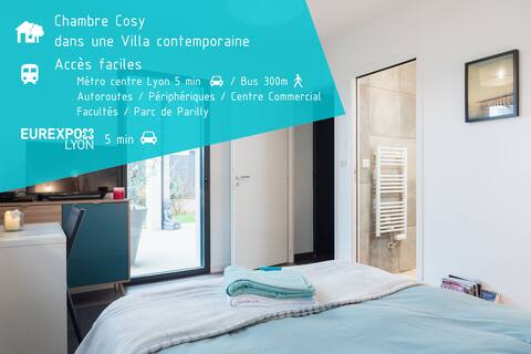 COSY ROOM chambre calme proche LYON & EUREXPO
