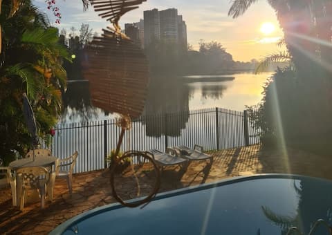 House on Lake Igapó.