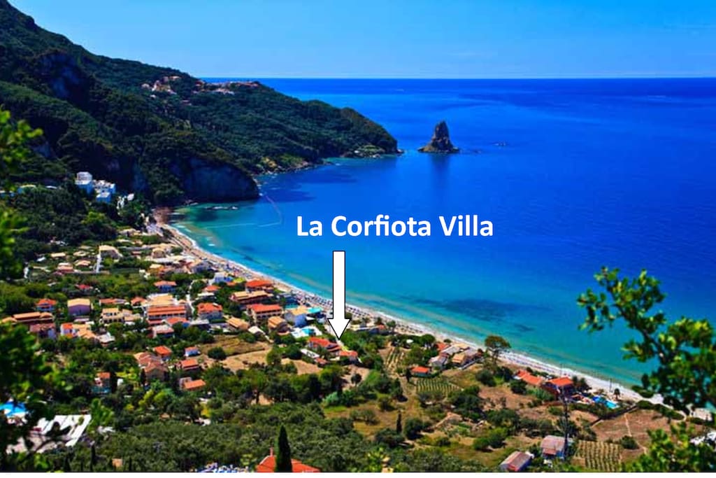 Prime location at Agios Gordios Beach