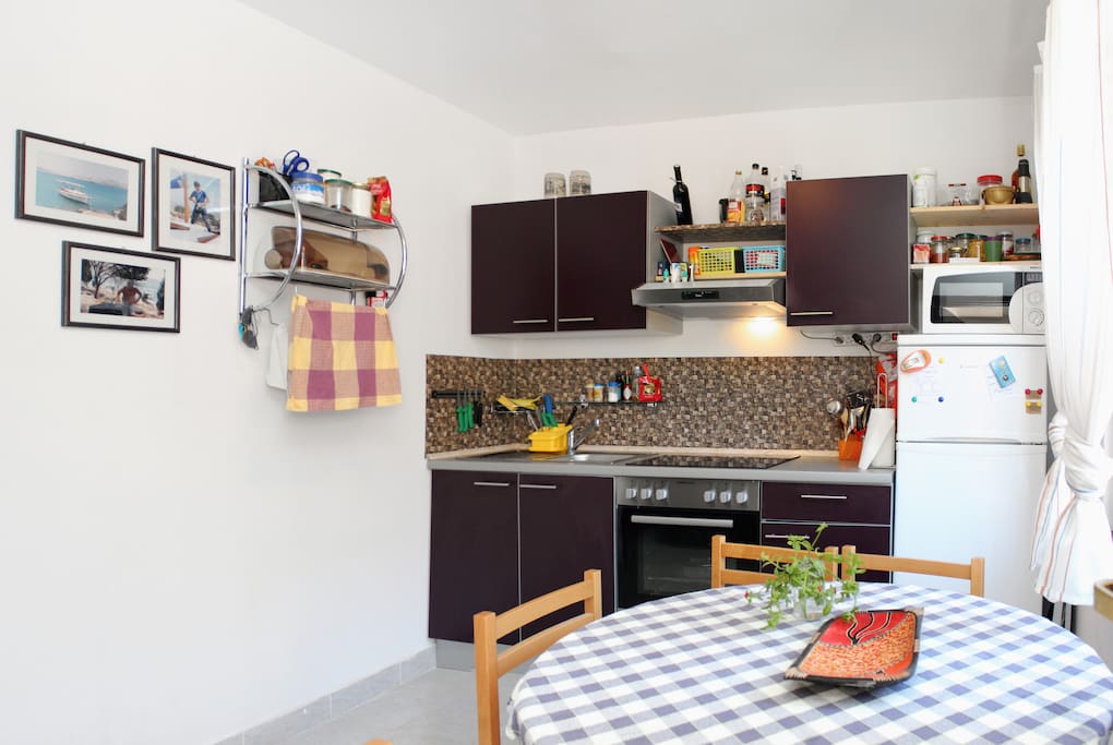 The kitchen.