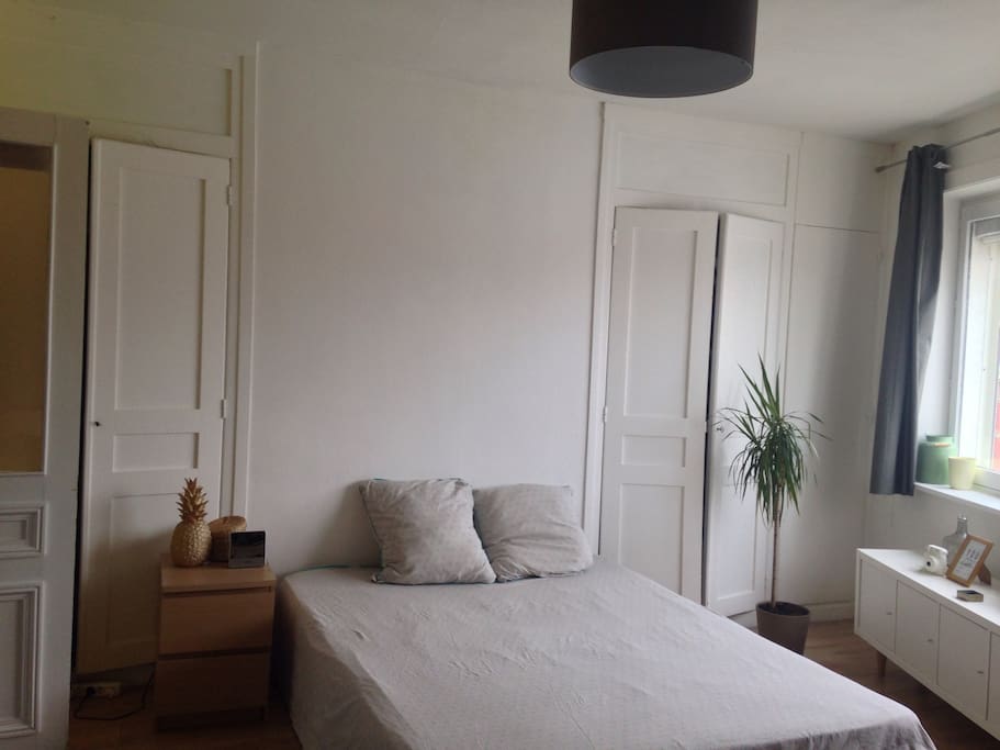 Chambre lumineuse et très spacieuse