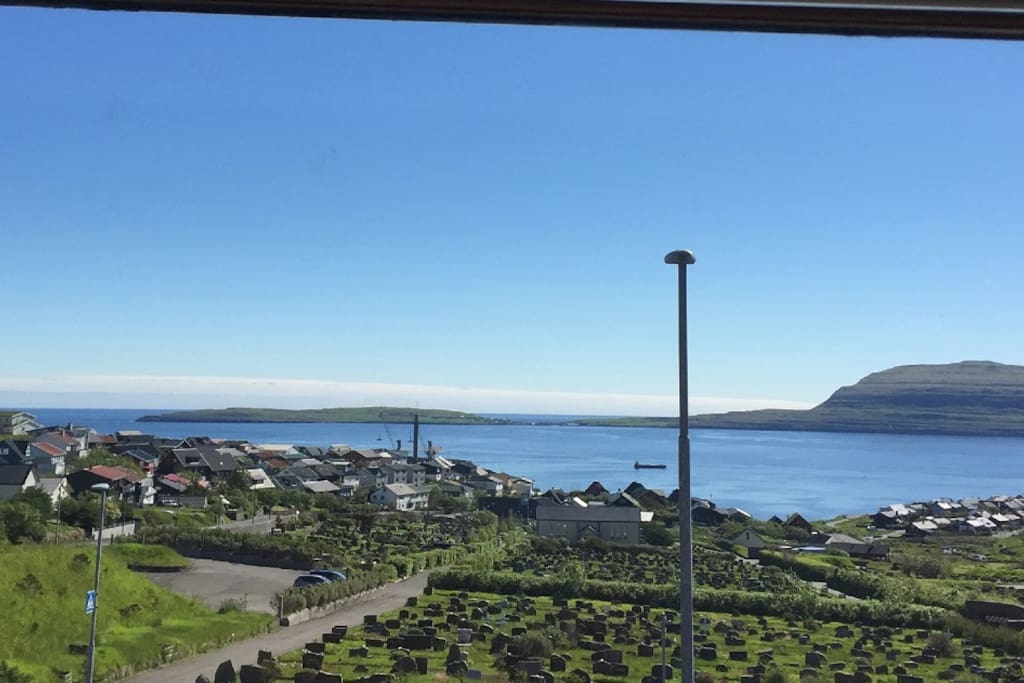 The view from the kitchen and bedroom.