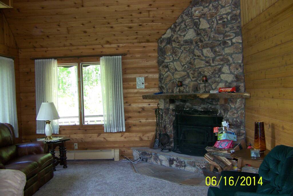 Cozy fireplace