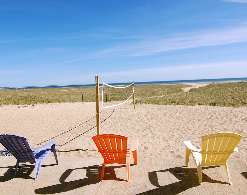 Studio opens to private sandy beach