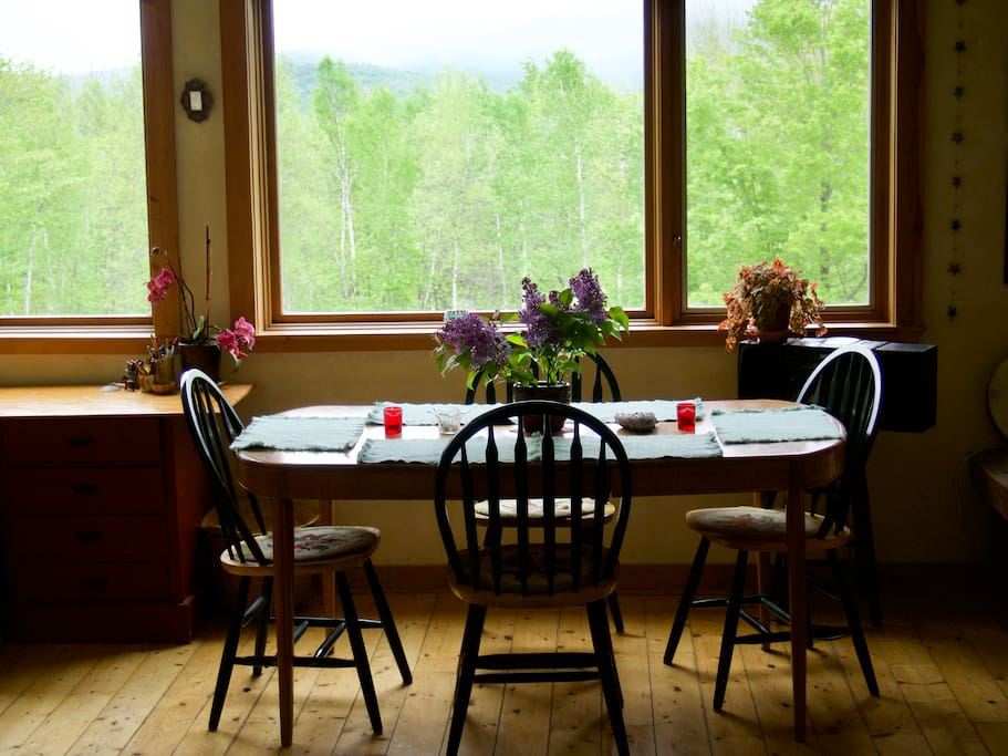 one of 3 dining areas - this one overlooks the mountains