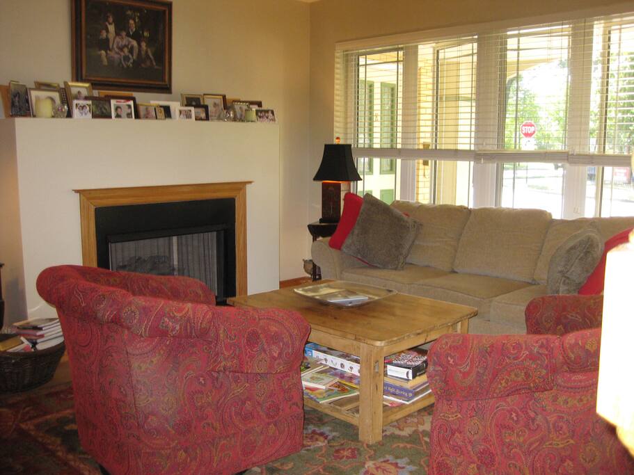 Living area is at street level with private entrance to outside.. Home has three hd tvs and full-house internet.