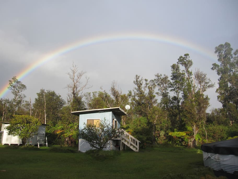 Just another rainbow over Chateau Kilauea